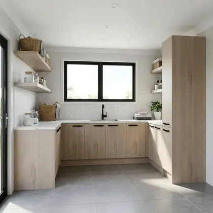 A Essendon-Laundry-Modern-U Shape-Large Angora Oak