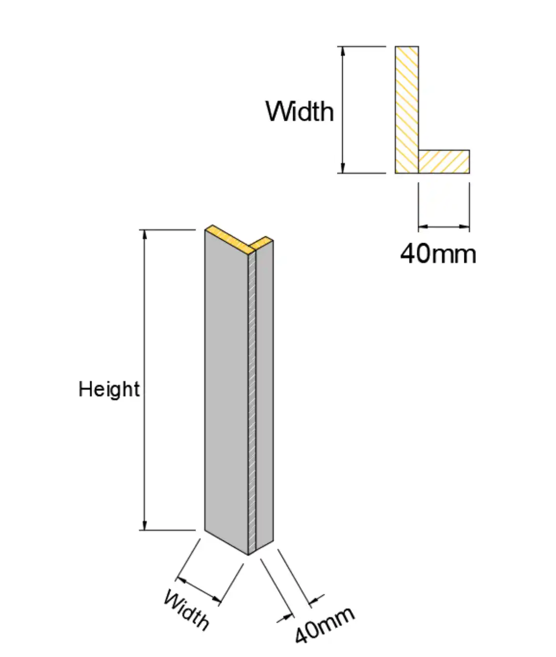 L Shape Filler - Base - Photo 1