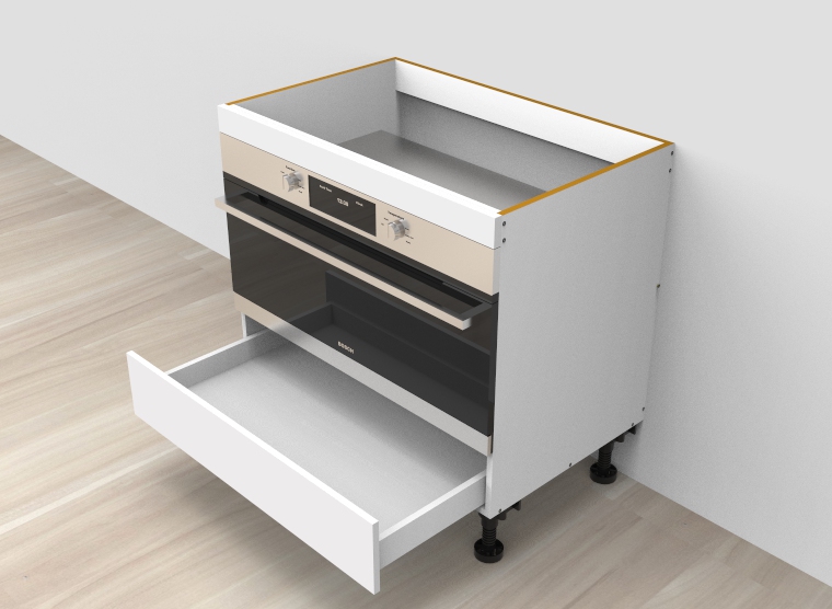 flat pack Custom Base Oven Cabinet With Drawer