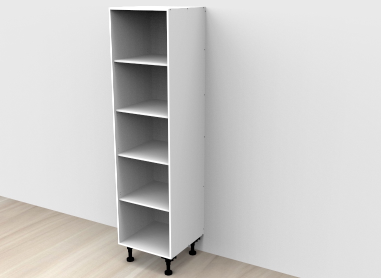 flat pack Tall Open Shelf Cabinet