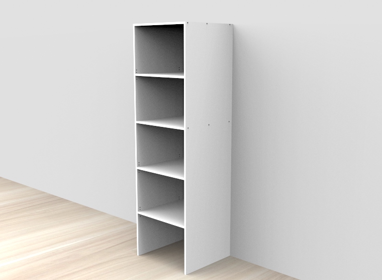 flat pack Open shelf wardrobe with pigeonhole